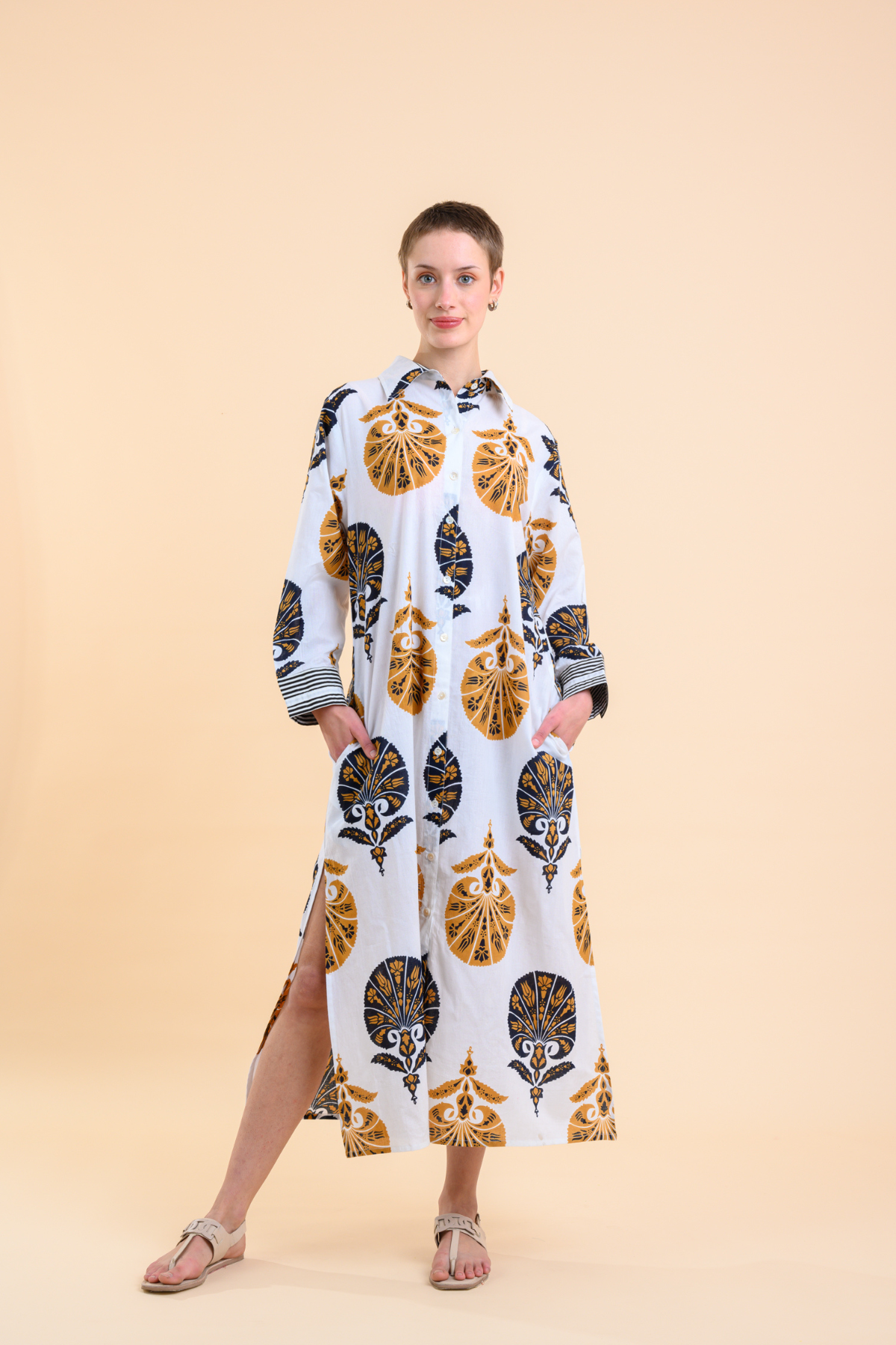 DANICA DRESS BLACK/GOLD
