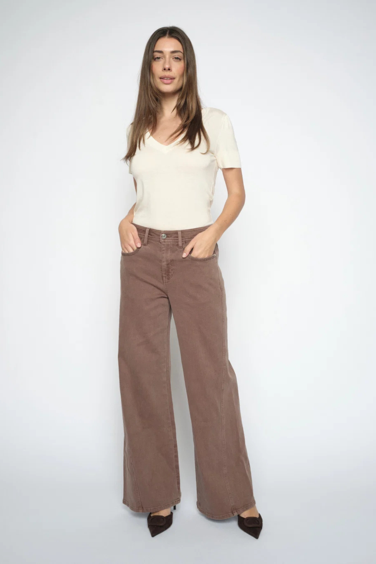 DARA SHADOW PANT COFFEE QUARTZ