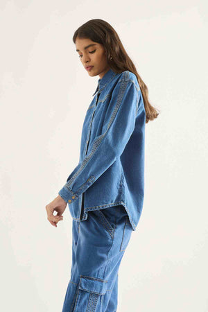 DELILAH SHIRT MODERNA BLUE