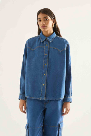 DELILAH SHIRT MODERNA BLUE