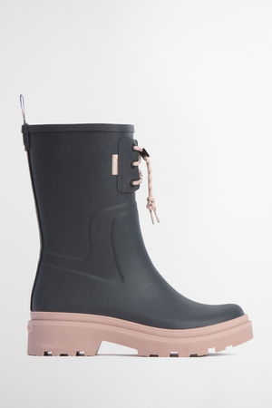 DEVLIN MID WELLY BOOT DUSKY GREY/GARDENIA PINK