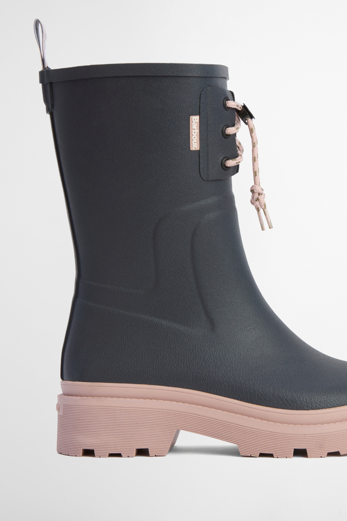 DEVLIN MID WELLY BOOT DUSKY GREY/GARDENIA PINK