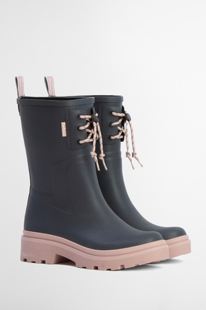DEVLIN MID WELLY BOOT DUSKY GREY/GARDENIA PINK