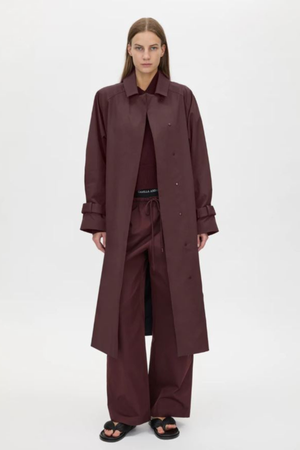 DIA ELASTIC DETAIL PANT BURGUNDY