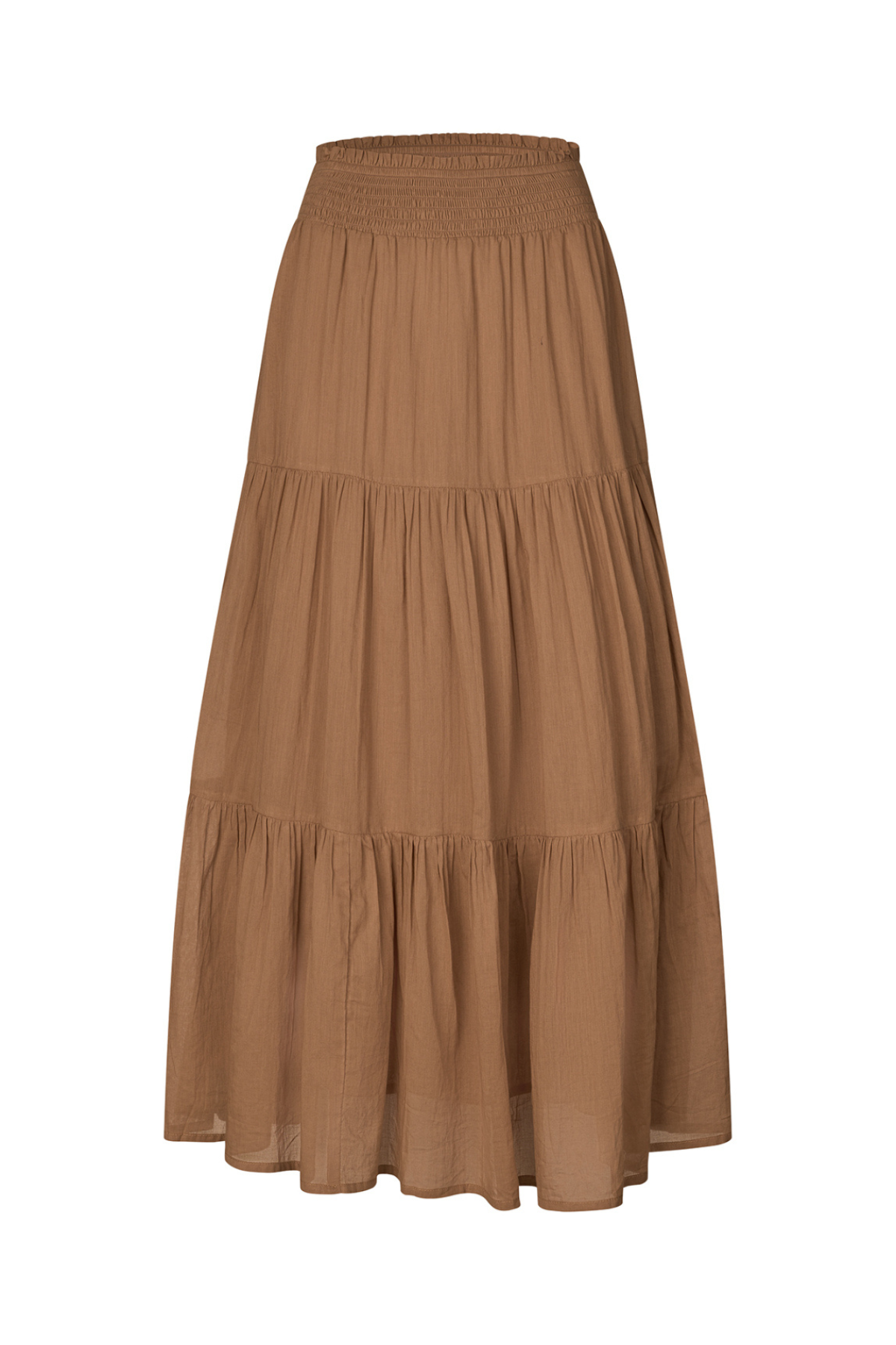 DIAMOND MAXI SKIRT CAMEL