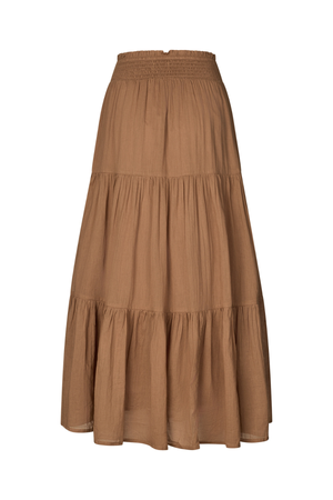 DIAMOND MAXI SKIRT CAMEL