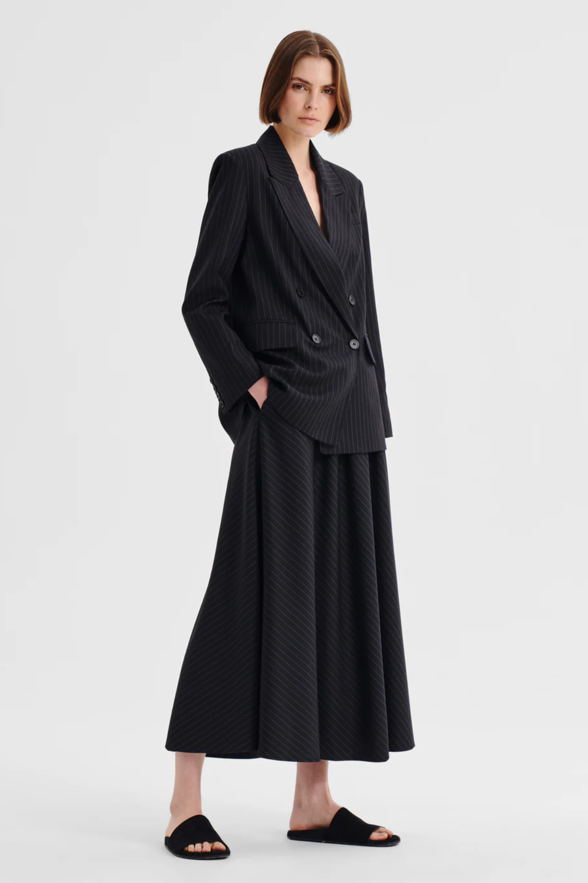 DIEGO SKIRT PINSTRIPE