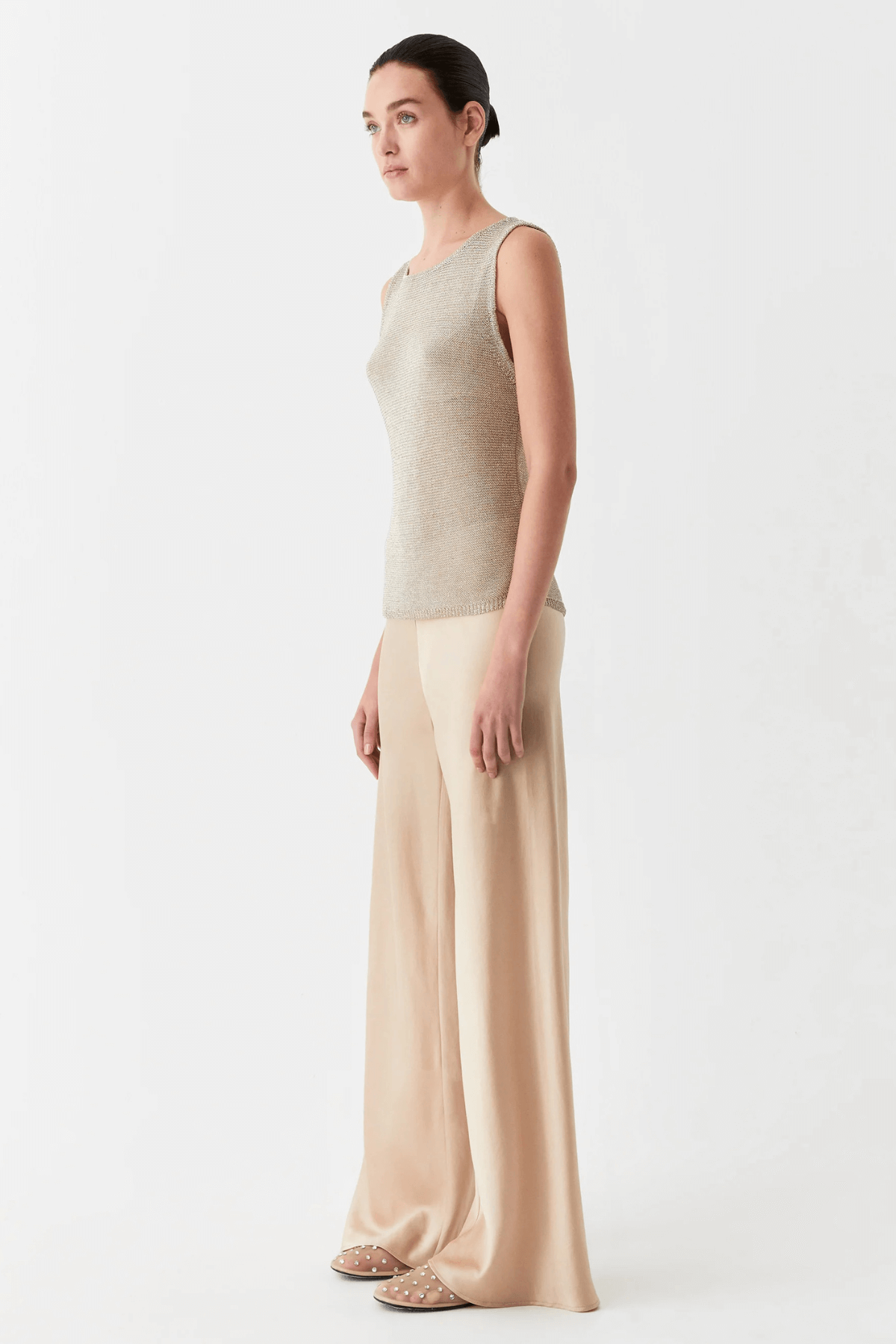 DITA KNIT TANK CHAMPAGNE