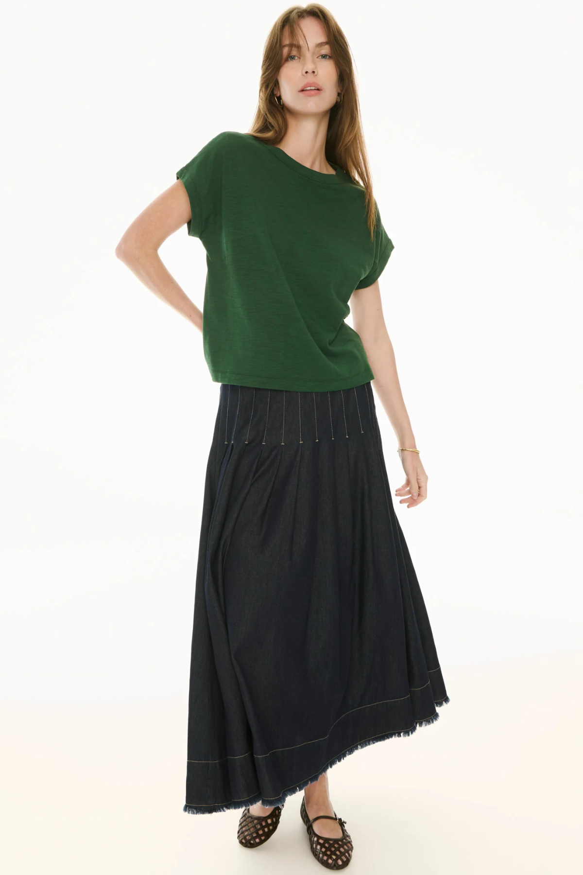 DOYLE DENIM SKIRT INDIGO