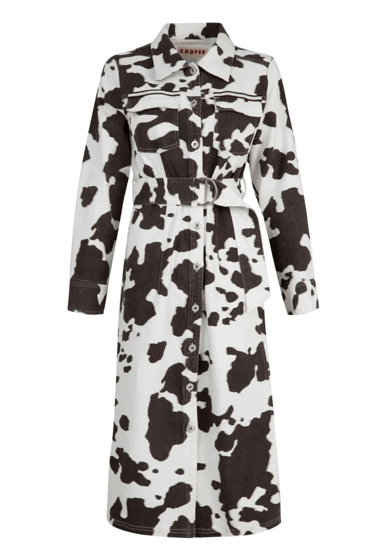 DRESSING AROUND DRESS BROWN COW