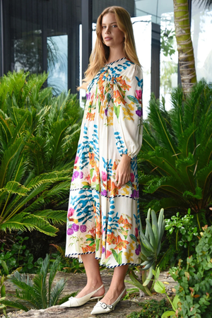 DRESS TO IMPRESS DRESS CREAM FLORAL