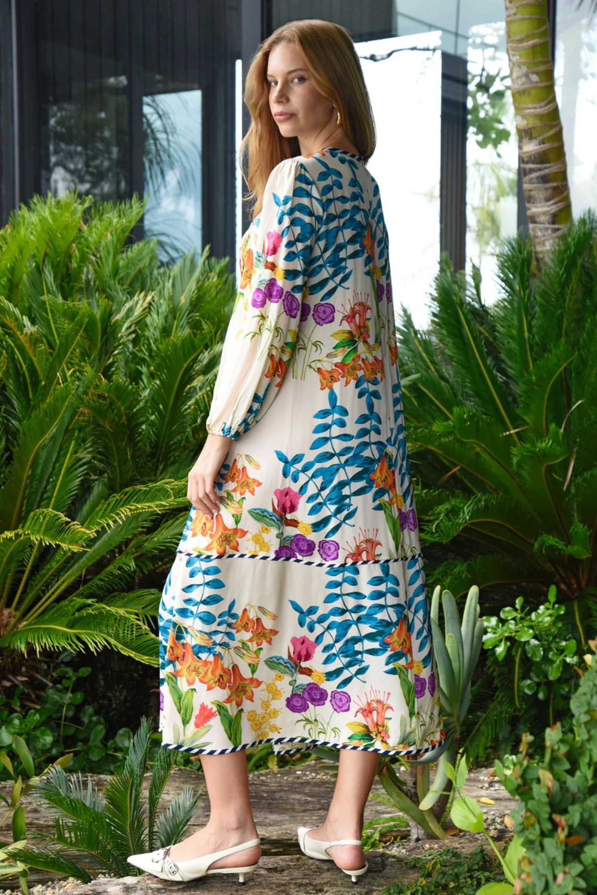 DRESS TO IMPRESS DRESS CREAM FLORAL