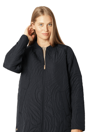 DUNE QUILT COAT DARK INDIGO