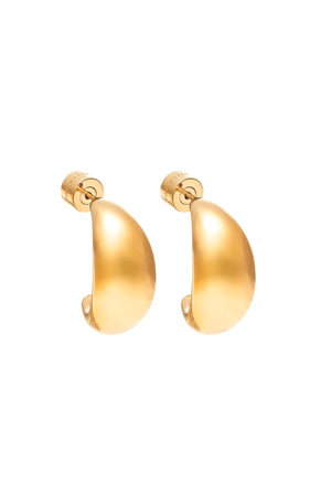 DYNAMIC MEDIUM HOOP EARRINGS GOLD