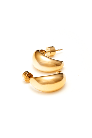 DYNAMIC MEDIUM HOOP EARRINGS GOLD