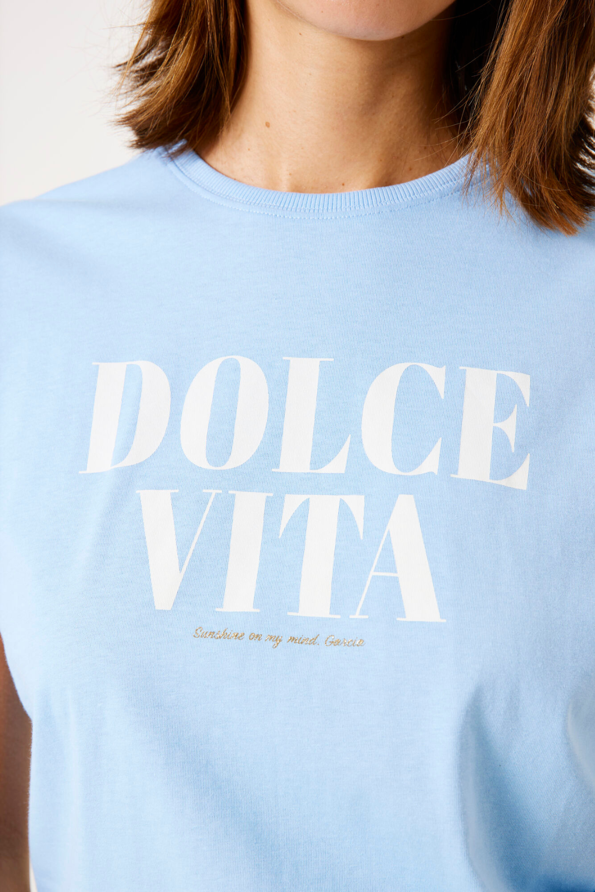 E50201 LADIES T-SHIRT BLUE WAVE