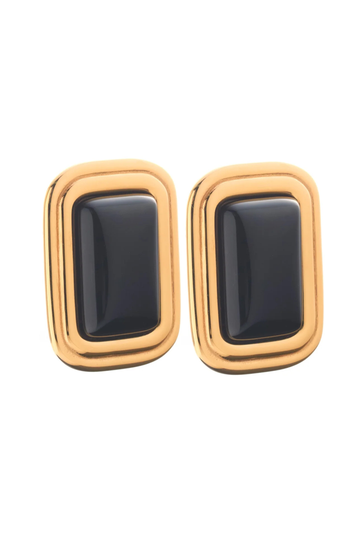 ECLIPSE EARRINGS BLACK ONYX/GOLD