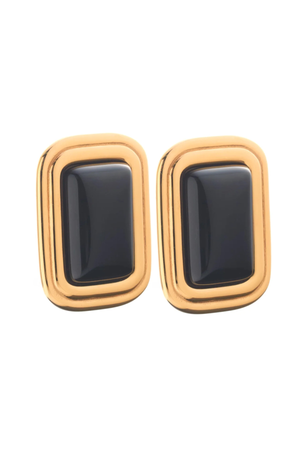 ECLIPSE EARRINGS BLACK ONYX/GOLD
