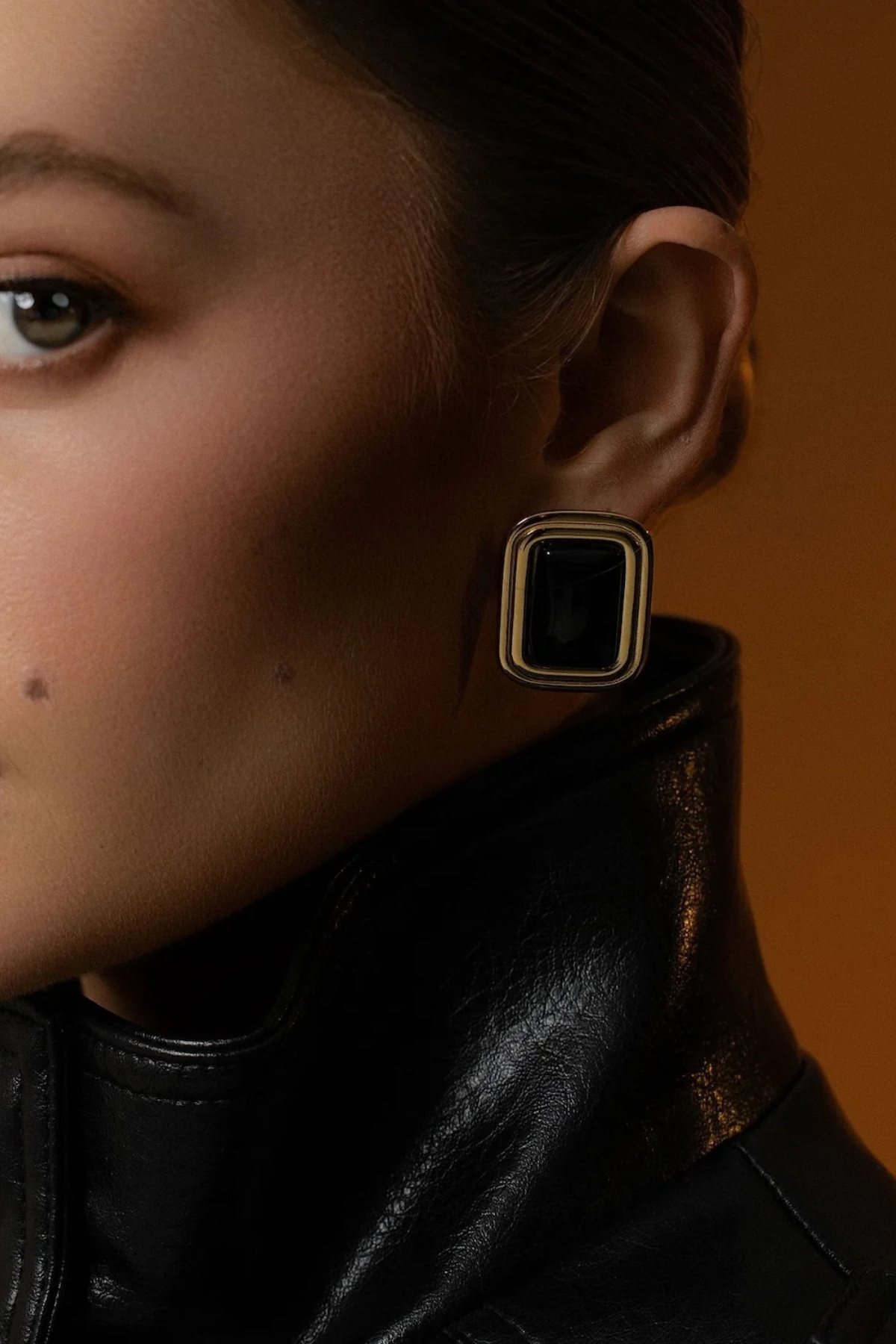 ECLIPSE EARRINGS BLACK ONYX/SILVER