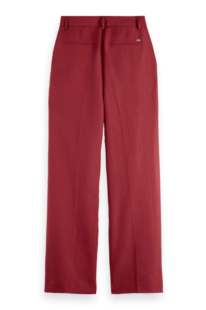 EDIE HIGH RISE PANTS ROADSIDE RED