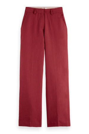 EDIE HIGH RISE PANTS ROADSIDE RED