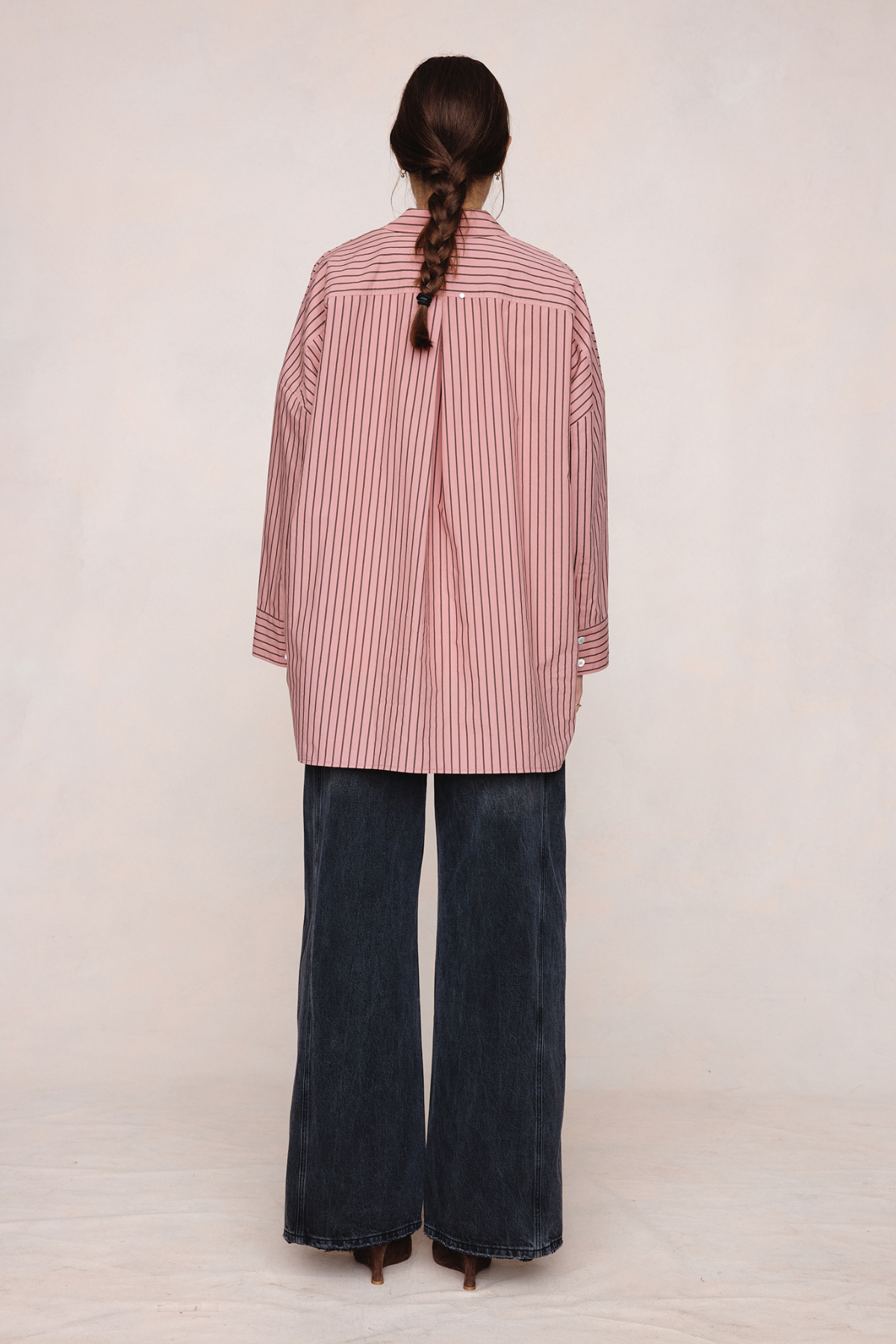 EDIE SHIRT ROSEWOOD STRIPE