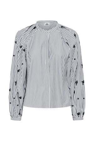 EGONI BLOUSE OMBRE BLUE STRIPE