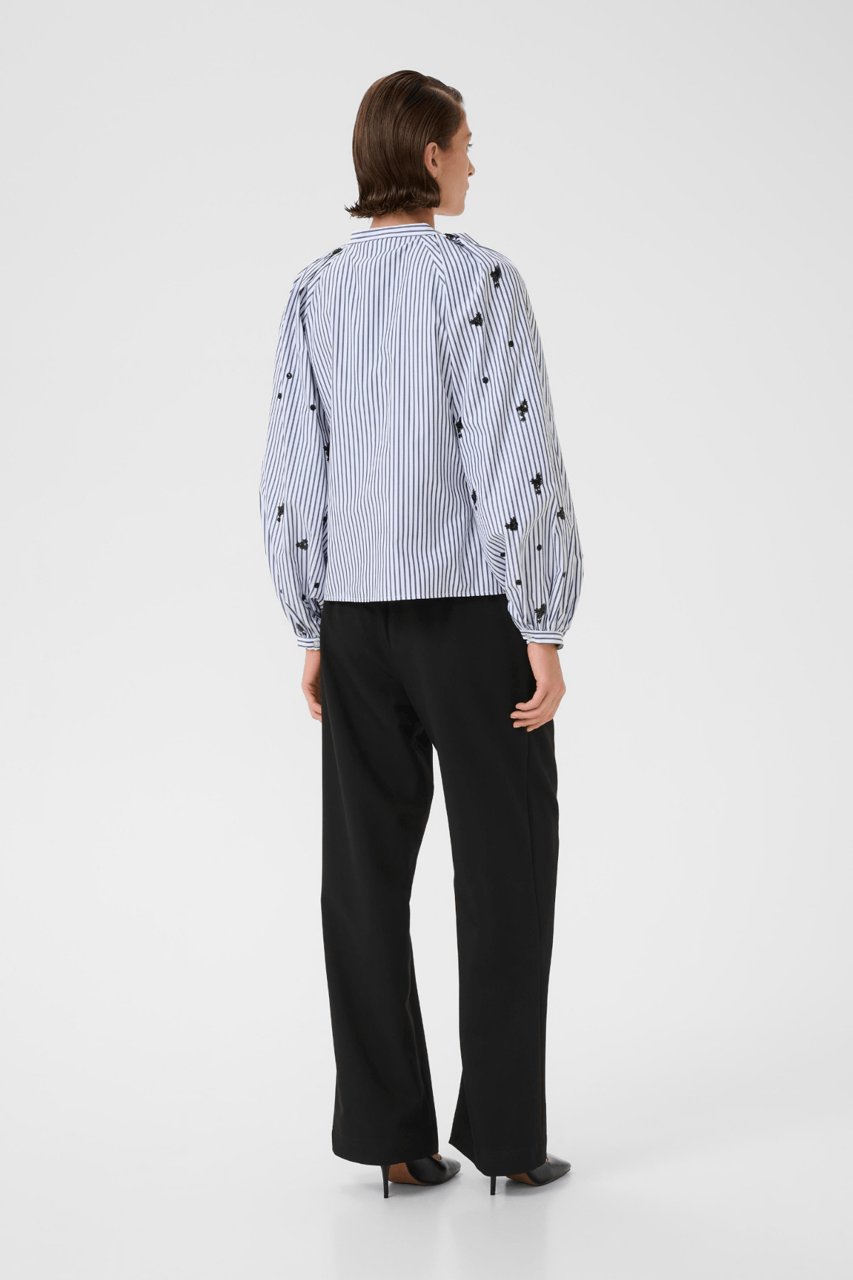 EGONI BLOUSE OMBRE BLUE STRIPE