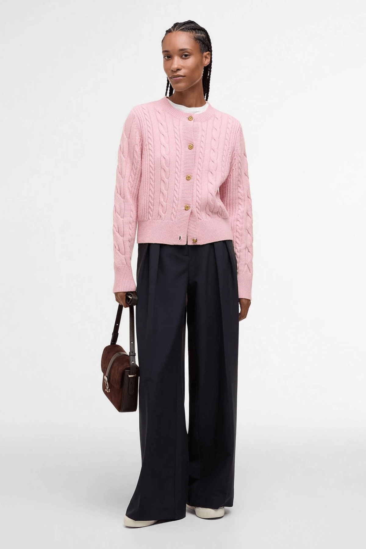 ELINA KNITTED CARDIGAN CHERRY BLOSSOM