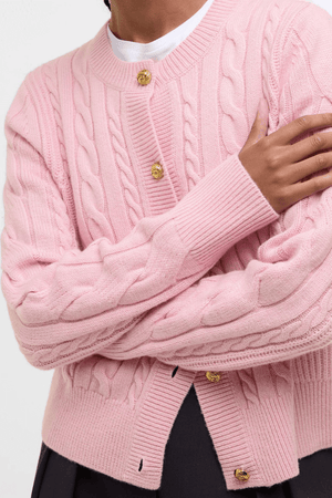 ELINA KNITTED CARDIGAN CHERRY BLOSSOM