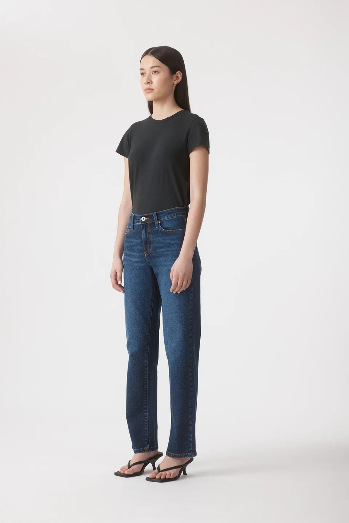 ELISE MID STRAIGHT JEAN 31" TIDE