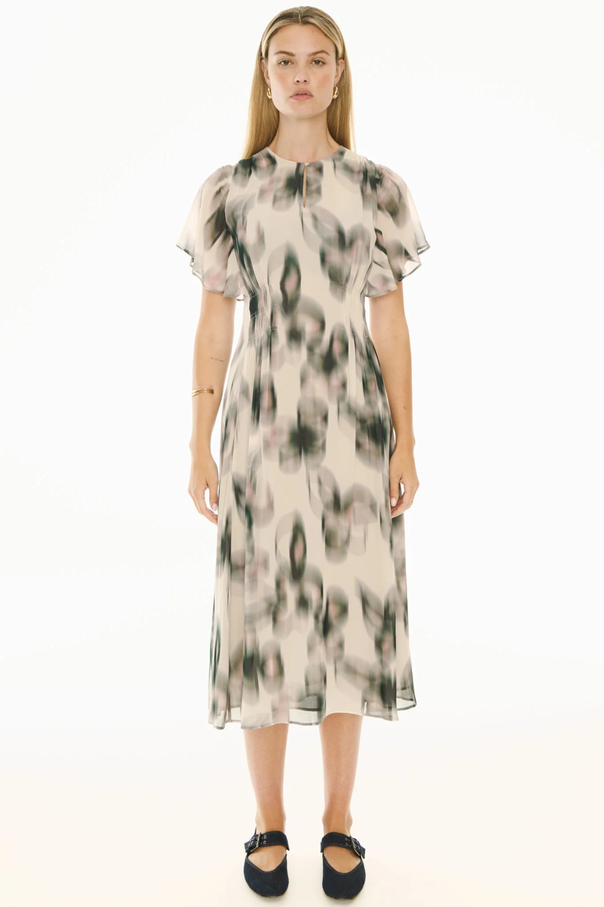 ELISE RUFFLE DRESS ELISE PRINT