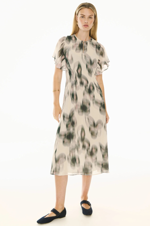 ELISE RUFFLE DRESS ELISE PRINT