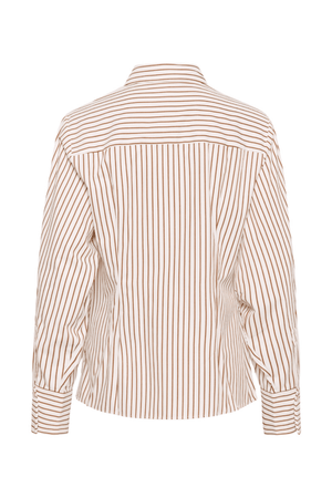 ELMIRA SHIRT CINNAMON STRIPE