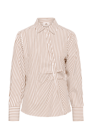 ELMIRA SHIRT CINNAMON STRIPE