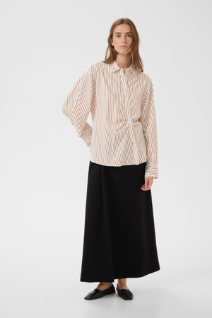 ELMIRA SHIRT CINNAMON STRIPE