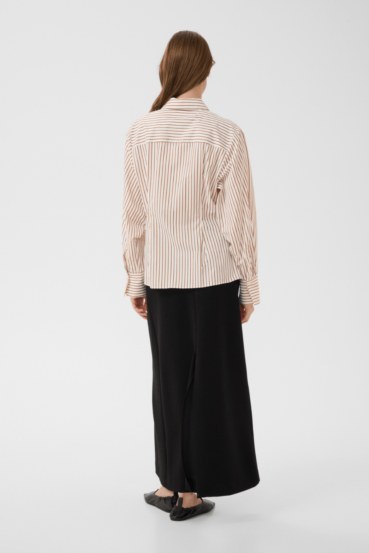 ELMIRA SHIRT CINNAMON STRIPE