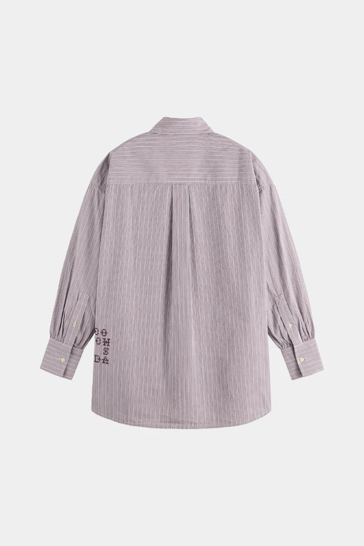 EMBROIDERY GIRLFRIEND SHIRT FIG STRIPE