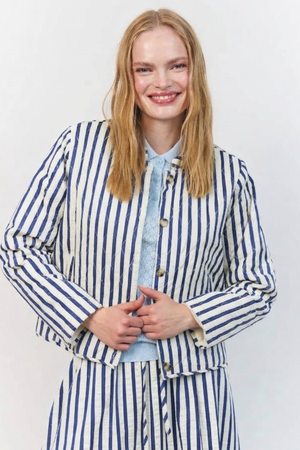 EMILIA LONG SLEEVE JACKET BLUE