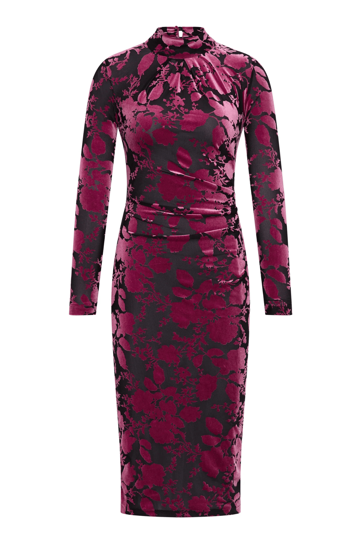 EMILY DRESS FUSCHIA/BLACK