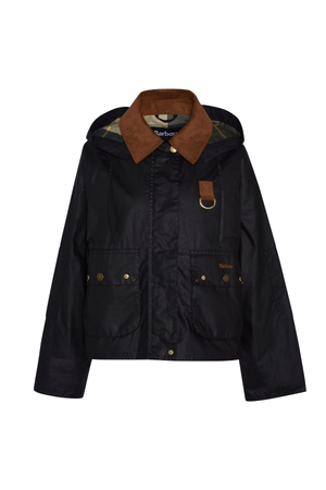 ERMA WAX JACKET BLACK/ANCIENT