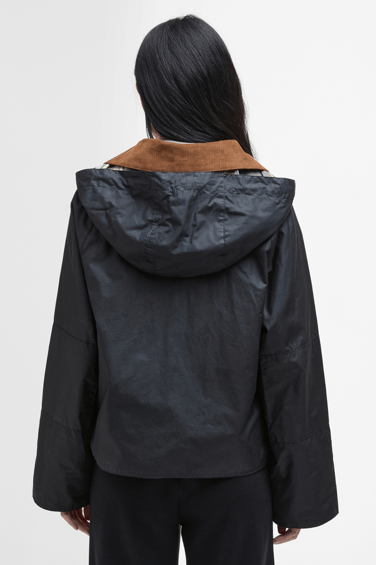 ERMA WAX JACKET BLACK/ANCIENT