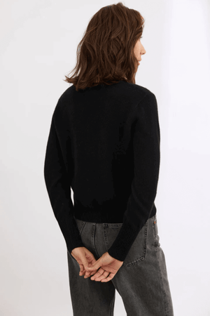 ESSENTIAL SLIM CARDI BLACK