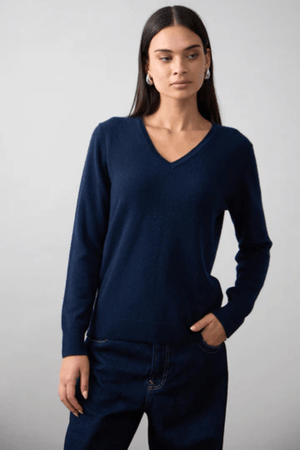 ESSENTIAL SLIM VEE FRENCH NAVY