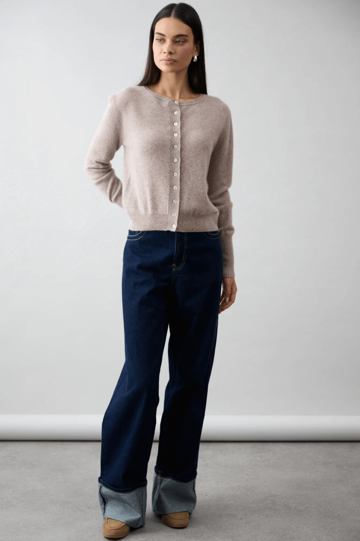 ESSENTIAL SLIM CARDI TOAST