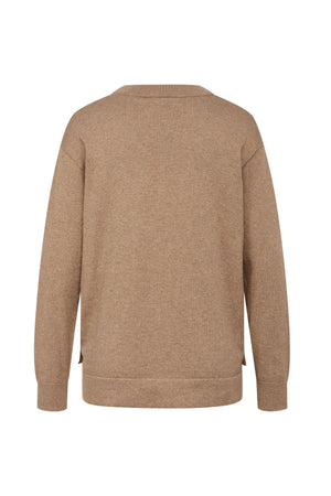 ESTELLE PULLOVER BROWN MELANGE