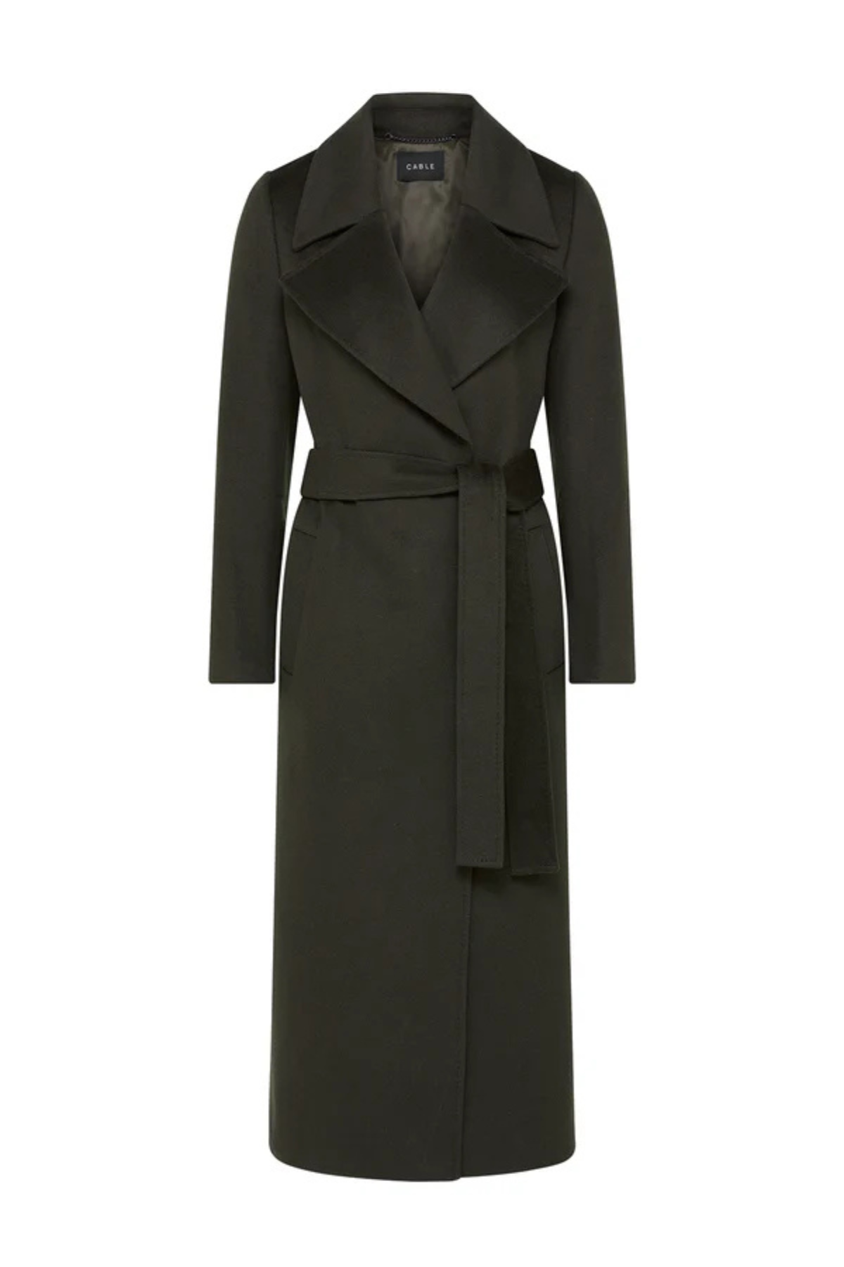 EVANS WOOL COAT FOREST GREEN