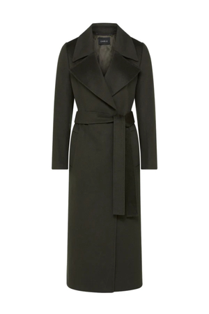 EVANS WOOL COAT FOREST GREEN