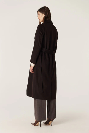 EVANS WOOL COAT ESPRESSO