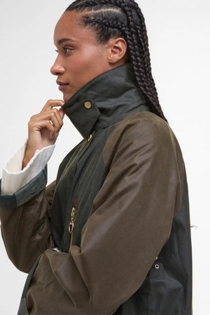 EVETTE WAX JACKET FERN/BEECH/ANCIENT TARTAN